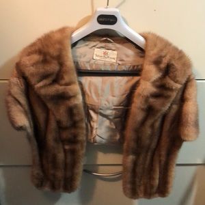 Vintage Hudson’s Bay Company real fur wrap - EUC